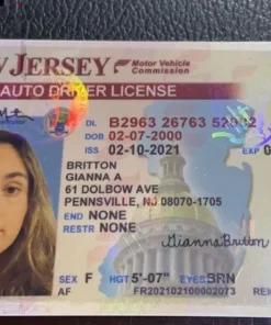 Buy New Jersey Driver's License and ID Card