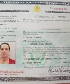 Buy Naturalization certificate